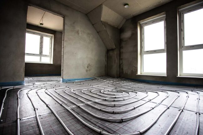 Fussbodenheizung Montage